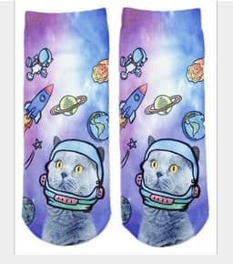 image-3D Printing Socks Flip Flops Cartoon Creative Socks Men And Women Couple Socks