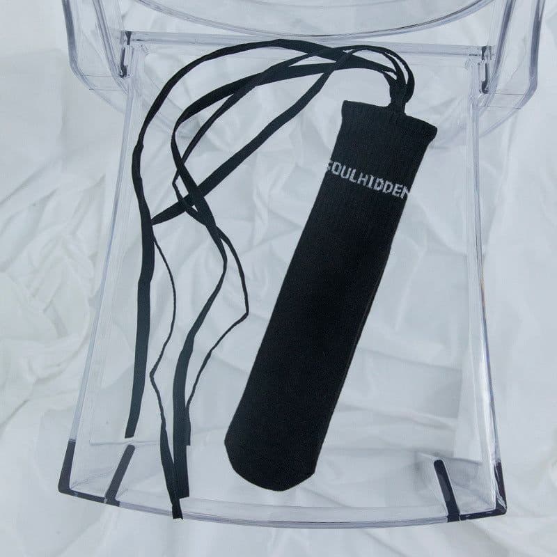 image-Cross Tie Socks Female Ins Eye-catching Tide Socks Calf Socks Medium Tube Socks