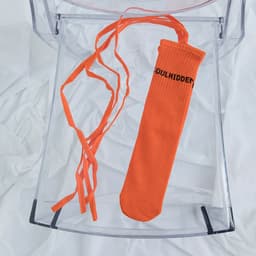 image-Cross Tie Socks Female Ins Eye-catching Tide Socks Calf Socks Medium Tube Socks
