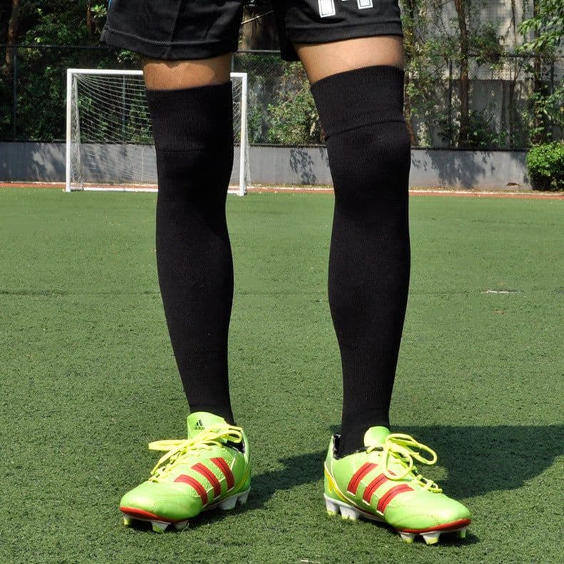 image-Pure Color Light Board Over The Knee Football Socks