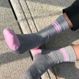 image-Three-bar Trendy Socks Trend Letter Cotton Tube Socks