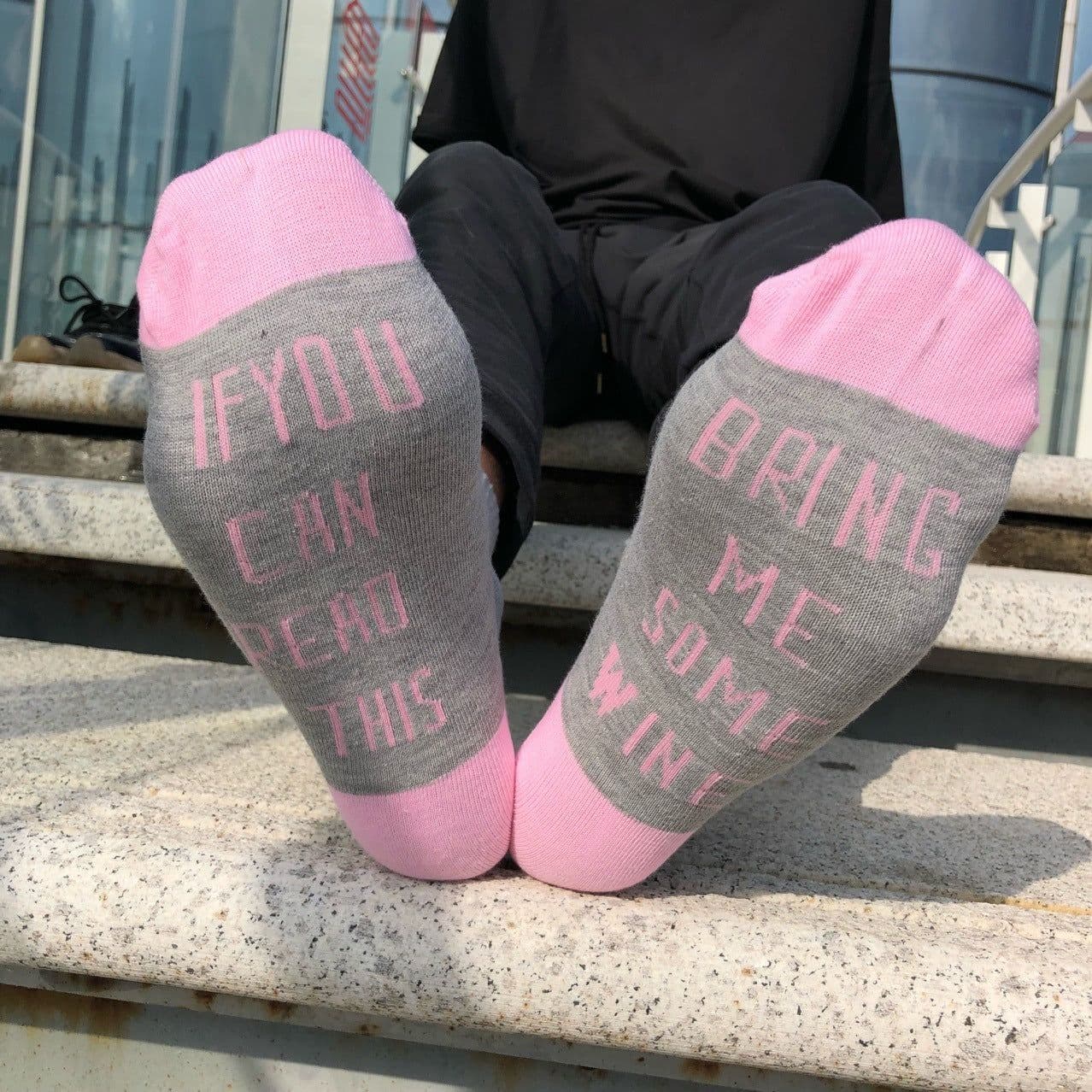 image-Three-bar Trendy Socks Trend Letter Cotton Tube Socks