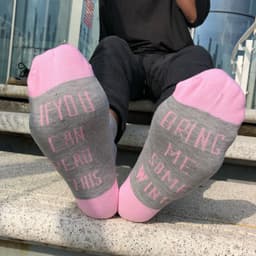 image-Three-bar Trendy Socks Trend Letter Cotton Tube Socks