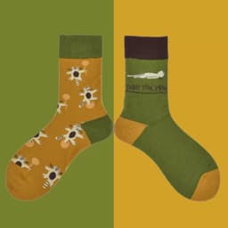 image-High Stockings Creative Cartoon Small Flower Tide AB
