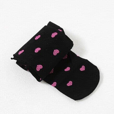 image-Love Polka Dot Candy Color Velvet Pantyhose
