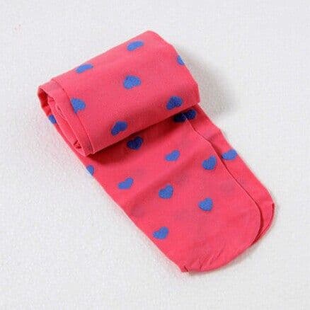 image-Love Polka Dot Candy Color Velvet Pantyhose