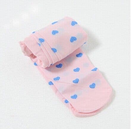 image-Love Polka Dot Candy Color Velvet Pantyhose
