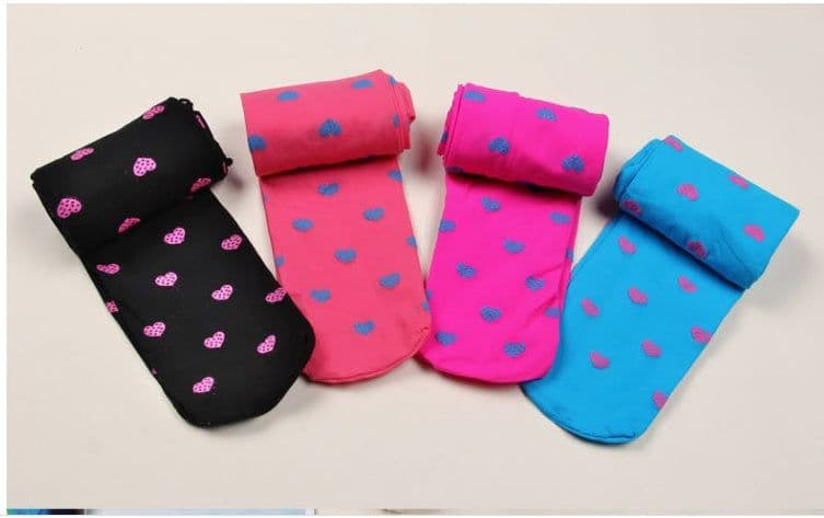 image-Love Polka Dot Candy Color Velvet Pantyhose