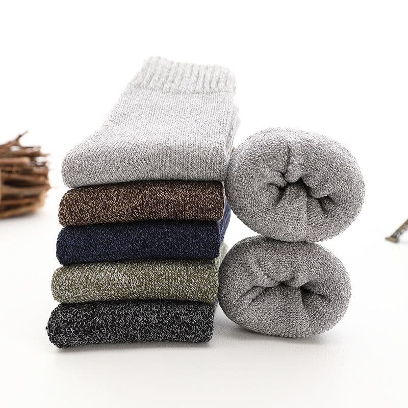 image-Men's Tube Floor Parallel Line Towel Socks