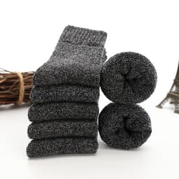 image-Men's Tube Floor Parallel Line Towel Socks