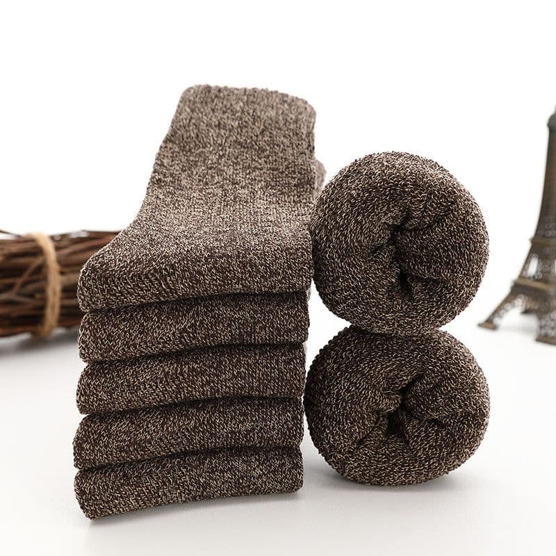 image-Men's Tube Floor Parallel Line Towel Socks