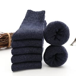 image-Men's Tube Floor Parallel Line Towel Socks