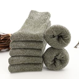 image-Men's Tube Floor Parallel Line Towel Socks