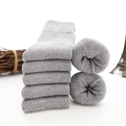 image-Men's Tube Floor Parallel Line Towel Socks