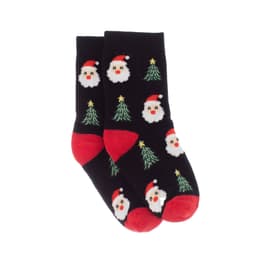 image-Mother Baby Parent-child Christmas Jacquard Short Stockings