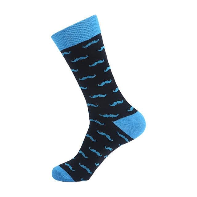 image-Long Tube Sports Cotton Printed Men's Socks