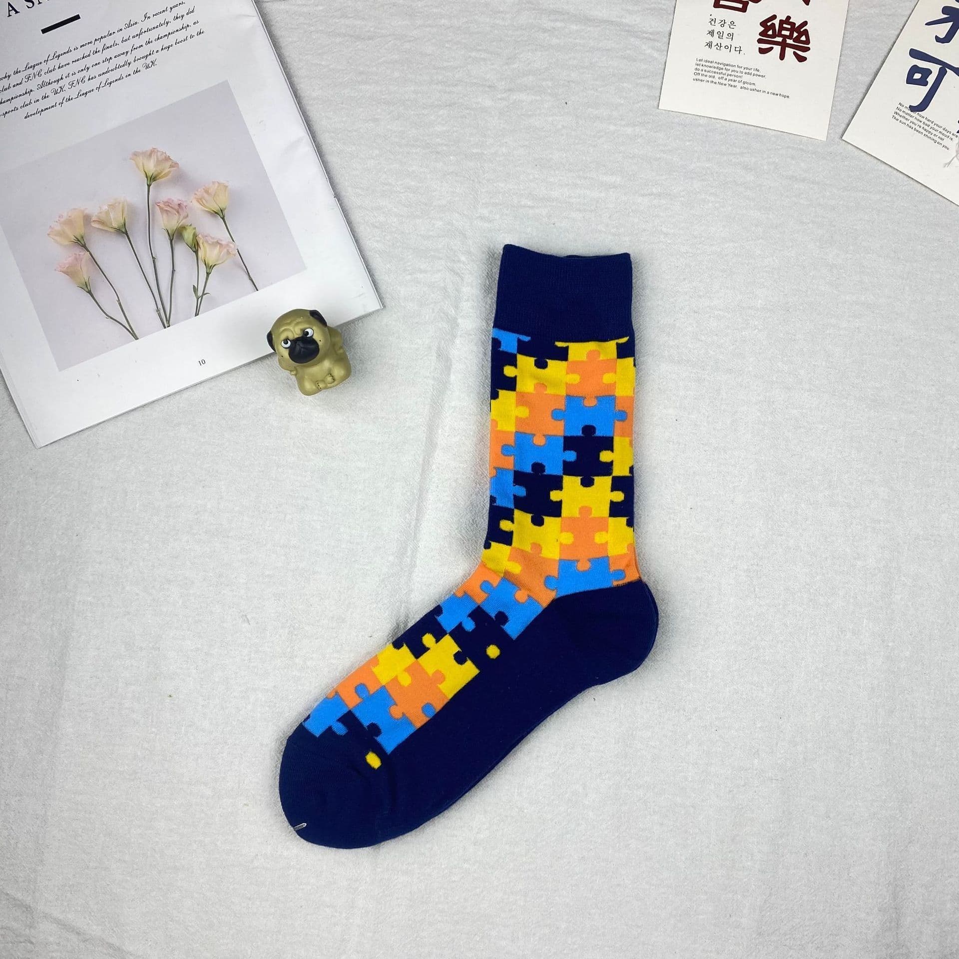 image-Girls Cartoon Socks In Long Tube Trendy Socks