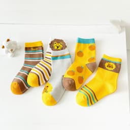image-Children's Socks Cartoon In-tube Combed Cotton Socks