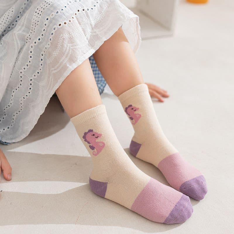 image-CUHK Children's Socks Cute Cartoon Cotton Socks Student Socks