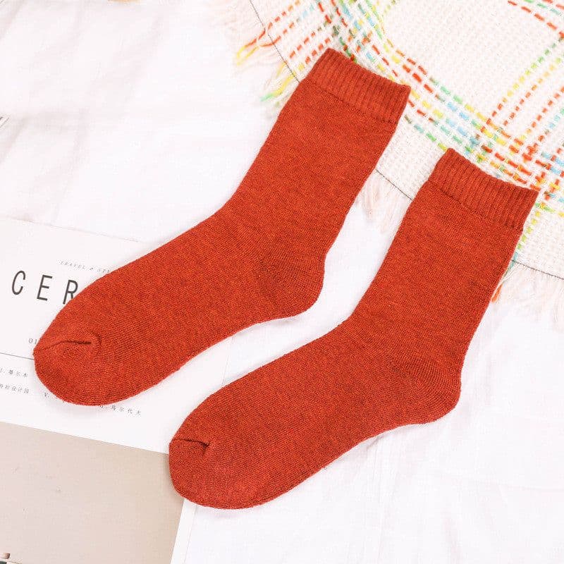 image-Towel Socks Winter Men's Thickened Plus Velvet Cotton Socks