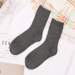 image-Towel Socks Winter Men's Thickened Plus Velvet Cotton Socks