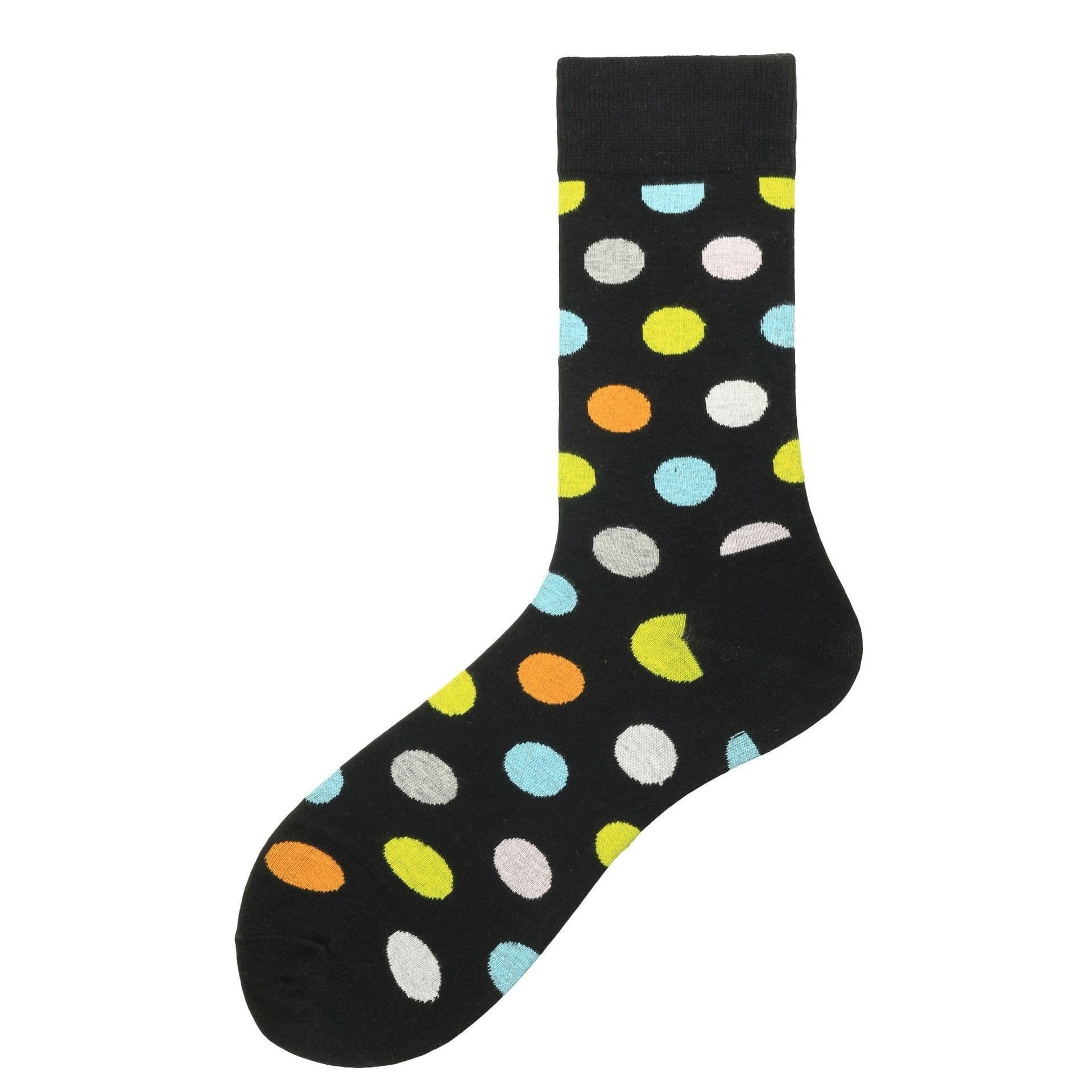 image-Color Large Version Polka Dot Men's Trendy Socks In Tube Socks