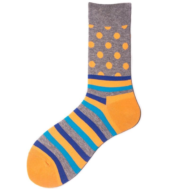 image-Color Large Version Polka Dot Men's Trendy Socks In Tube Socks