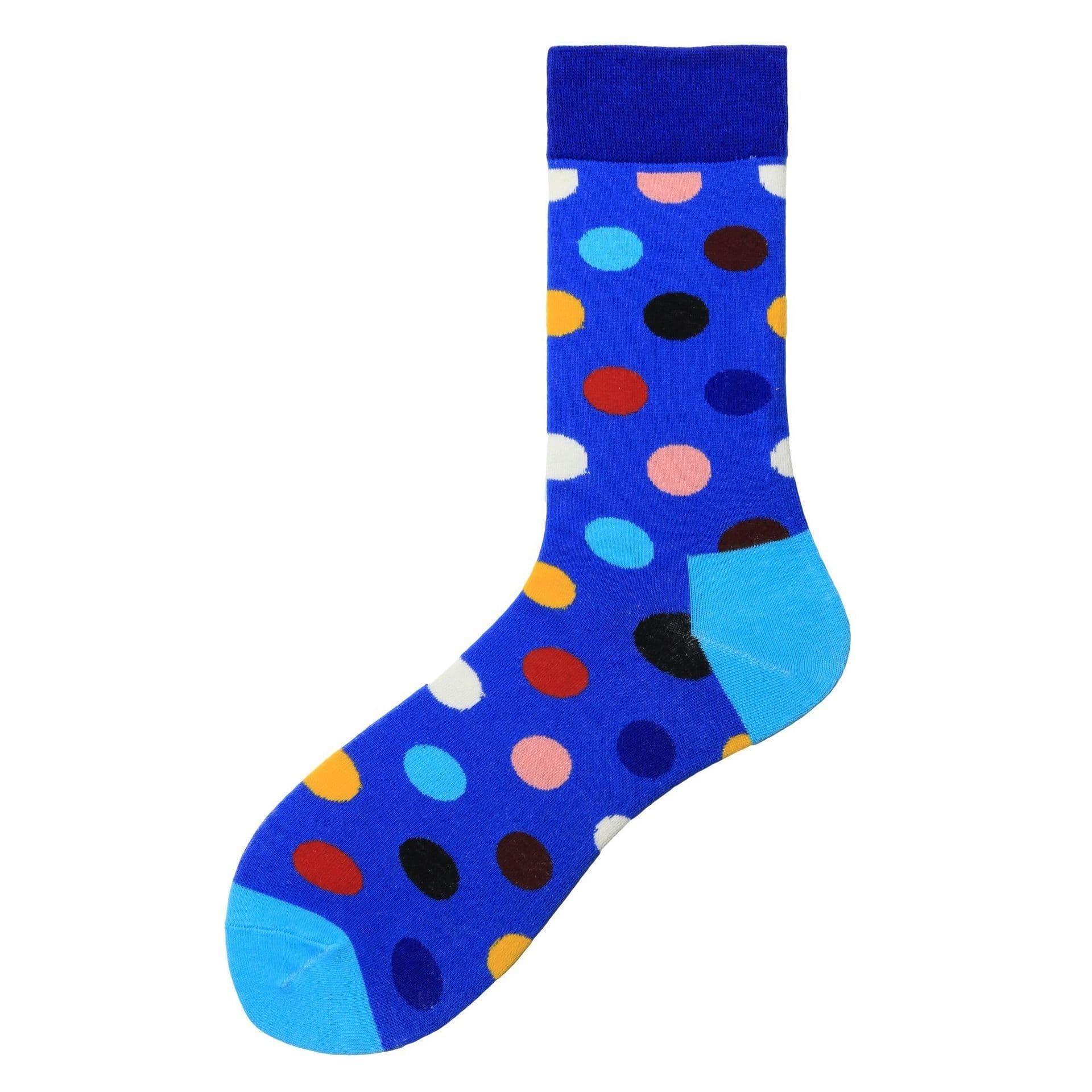image-Color Large Version Polka Dot Men's Trendy Socks In Tube Socks