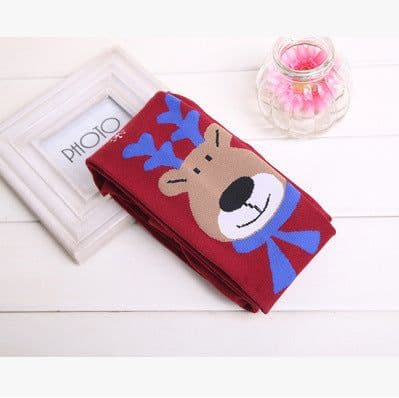 image-Knitted Padded Fawn Girls Leggings