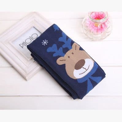 image-Knitted Padded Fawn Girls Leggings