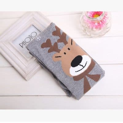 image-Knitted Padded Fawn Girls Leggings