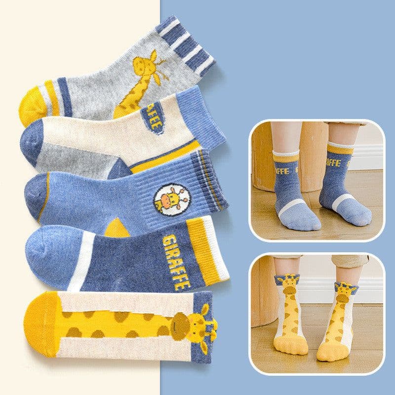 image-Children Warm Socks Cartoon Baby Giraffe