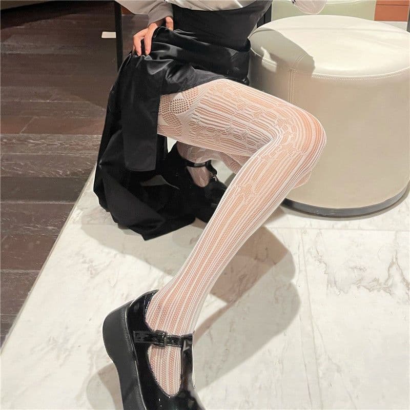 image-All-match Retro Girl Bottoming Stockings