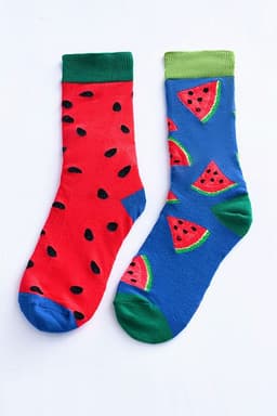 image-Fashion Men's Cartoon Print Cotton Socks