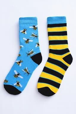 image-Fashion Men's Cartoon Print Cotton Socks