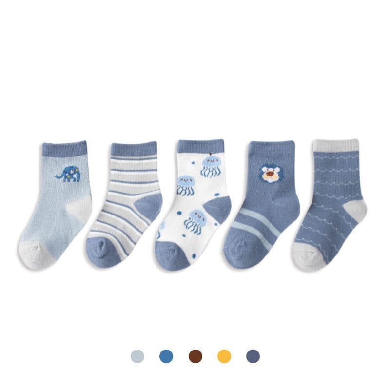 image-Boy And Girl Cartoon Children Socks
