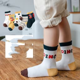image-Boy And Girl Cartoon Children Socks