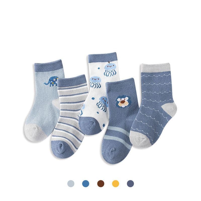 image-Boy And Girl Cartoon Children Socks
