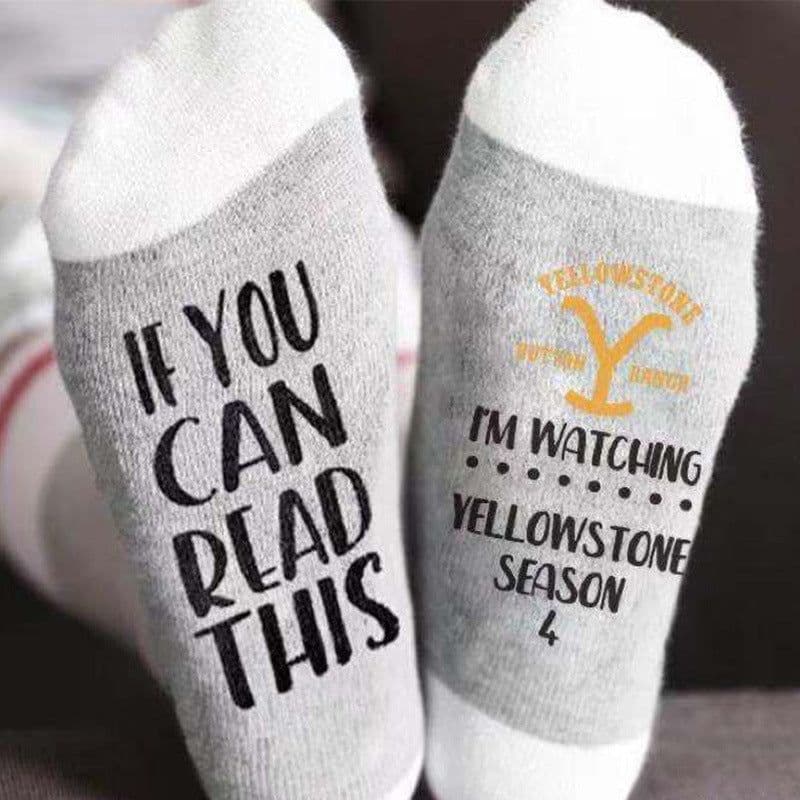 image-Street Fashion Brand Letter Socks In Tube Socks