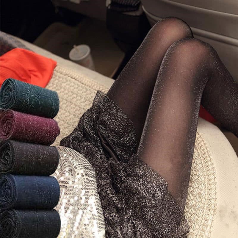 image-Sexy Women's Ultra-thin Pearl Shimmering Pantyhose