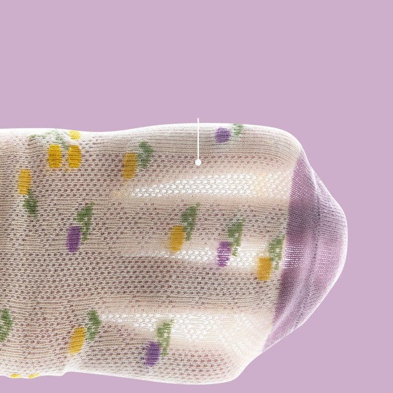 image-Children's Socks Mesh Forest Floral Cotton Breathable Socks