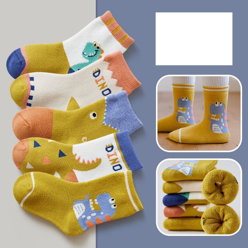 image-Fashion Thick Terry Socks Cartoon Casual Baby Socks
