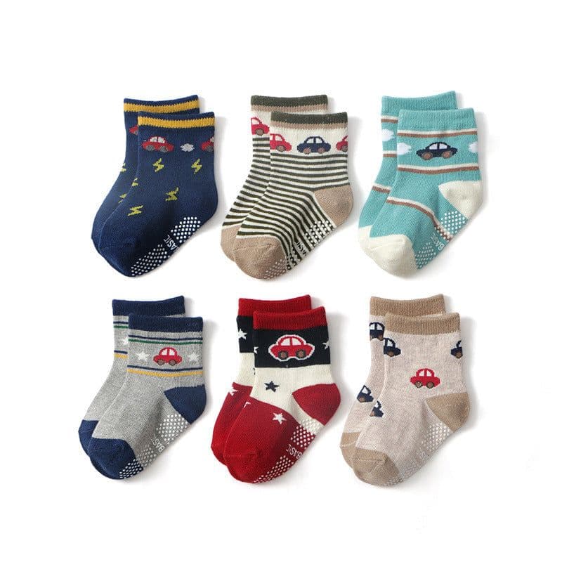 image-Children's Cartoon Jacquard Non-slip Breathable Socks