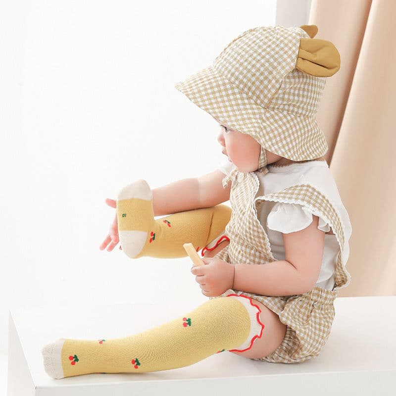 image-Fungus Loose Mouth Boneless Combed Cotton Baby Stockings