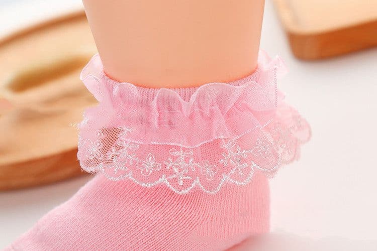 image-Lace Princess Girls Socks Spring Autumn Baby Socks