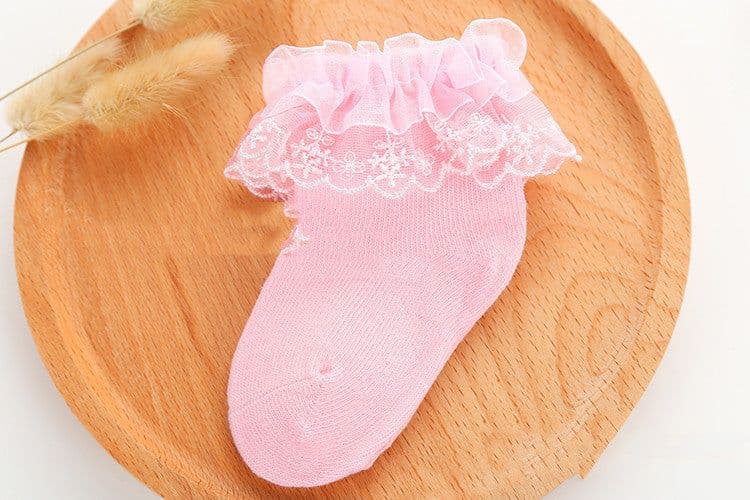 image-Lace Princess Girls Socks Spring Autumn Baby Socks