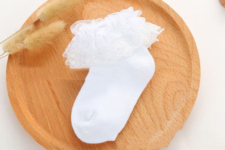 image-Lace Princess Girls Socks Spring Autumn Baby Socks