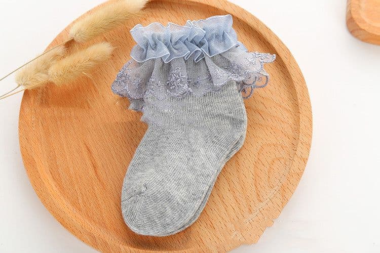 image-Lace Princess Girls Socks Spring Autumn Baby Socks