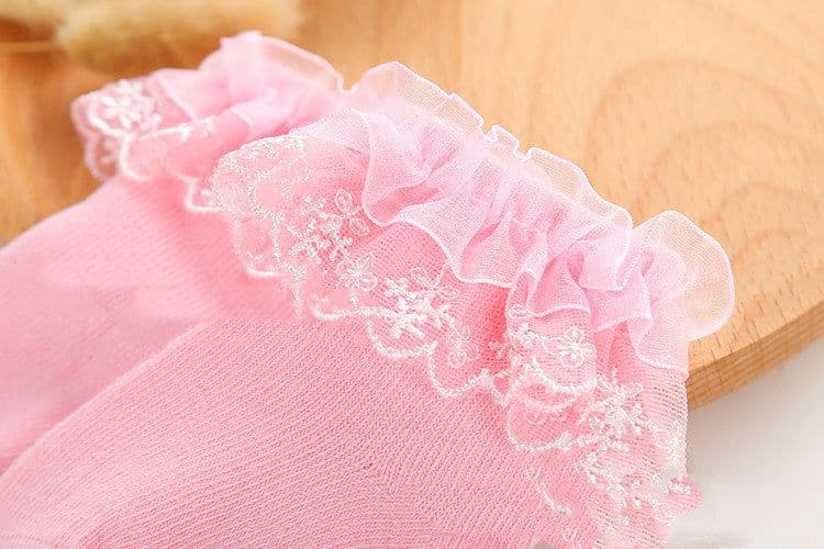 image-Lace Princess Girls Socks Spring Autumn Baby Socks
