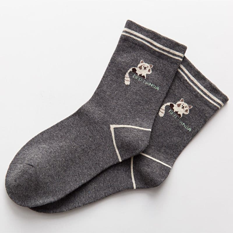 image-Women's Thick Socks Cartoon Cute Ladies Cotton Socks